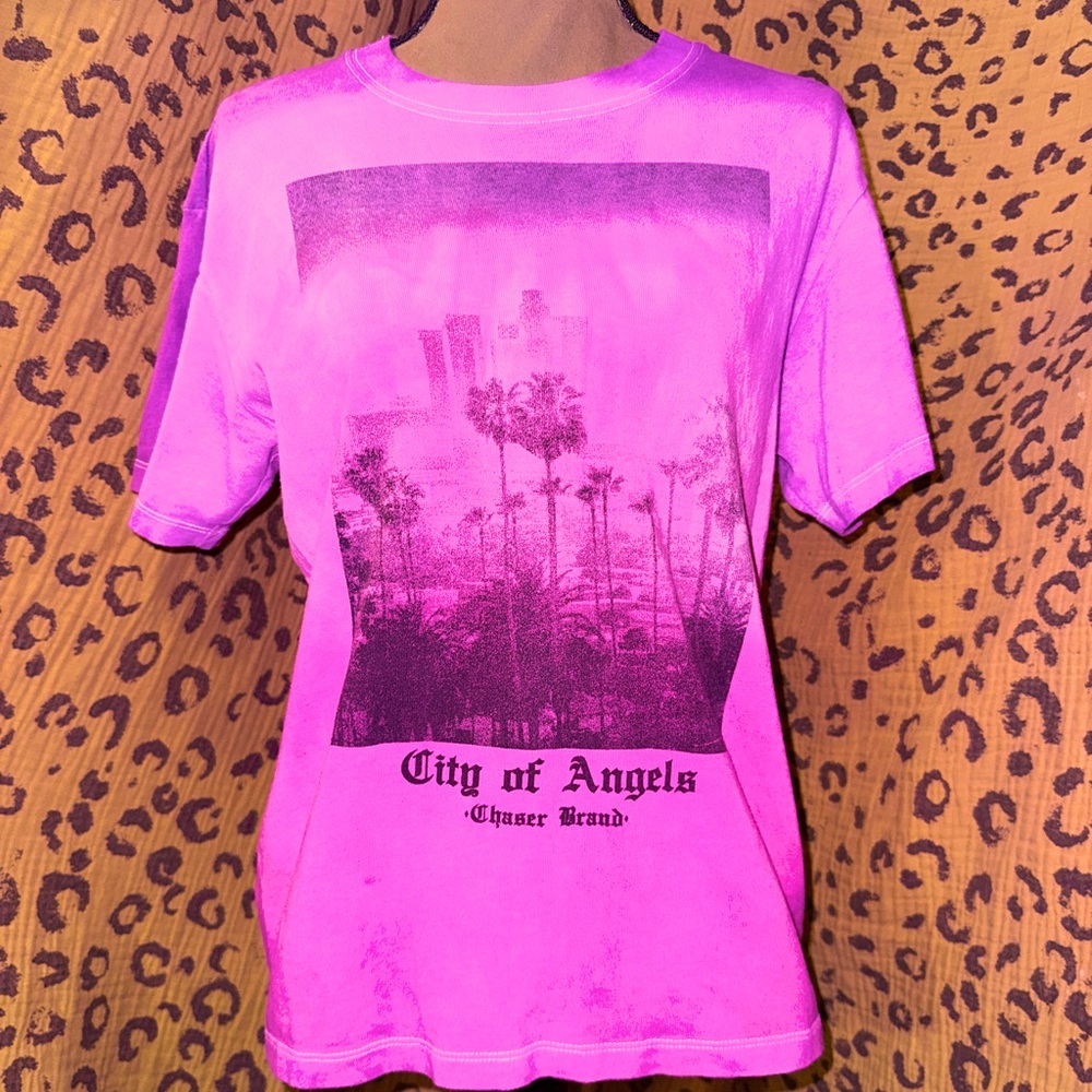 ReWorked Chaser Brand Los Angeles Hand Dipped Tee Sz XS